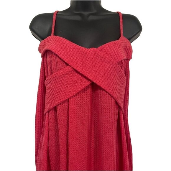 Dressfo Sweater Cold Off Shoulder Flowy Blouse Tunic Knit Straps Size L - Picture 7 of 7